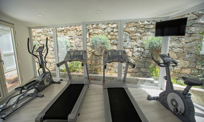 Elegant Home Gym With Ample Amenities