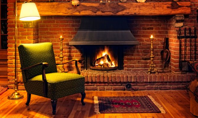 Install a Modern Faux Fireplace in Your Basement