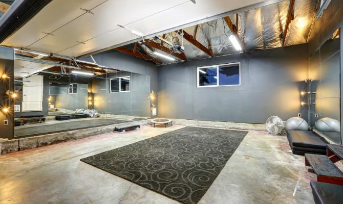 Use Mural, Rugs, or Mats on the Basement Floor or Staircase